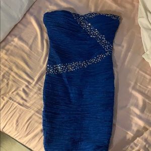 Royal blue bodycon dress